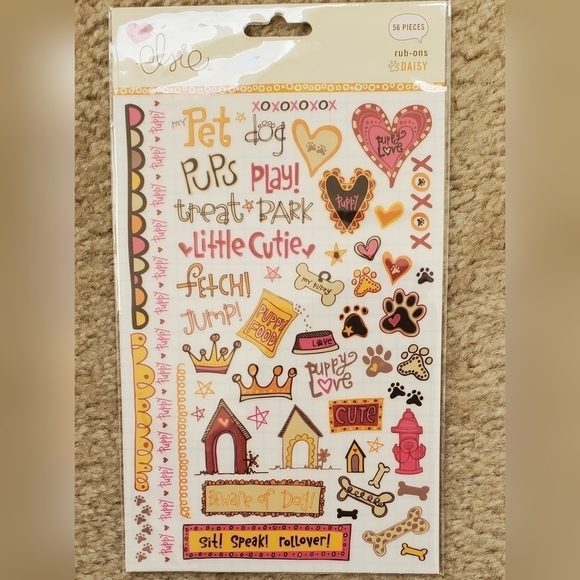 Assorted Rub-On Scrapbooking Stickers - Picture 3 of 11